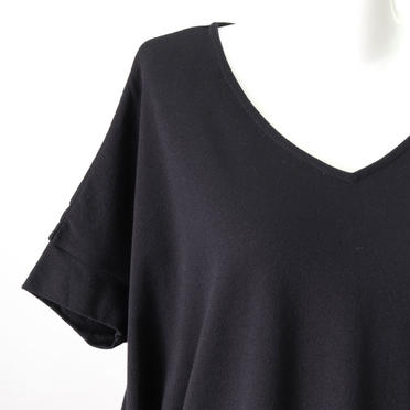 V neck cocoon P/O　BLACK No.7