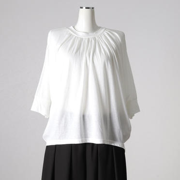 neck gather dolman P/O　OFF WHITE No.1