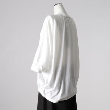 neck gather dolman P/O　OFF WHITE No.4