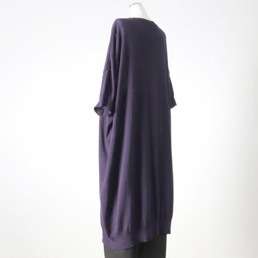 crew neck half slv knit OP　PURPLE No.4