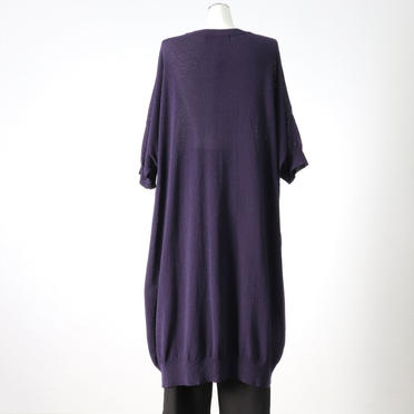 crew neck half slv knit OP　PURPLE No.5