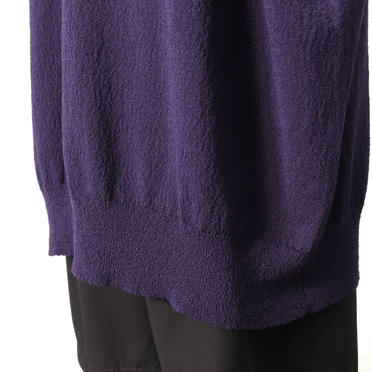 crew neck half slv knit OP　PURPLE No.9