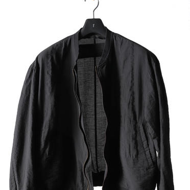 CROPPED TAPE BLOUSON　BLACK No.10