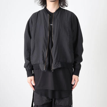 CROPPED TAPE BLOUSON　BLACK No.17