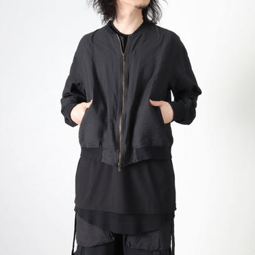 CROPPED TAPE BLOUSON　BLACK No.19