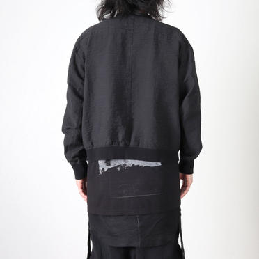 CROPPED TAPE BLOUSON　BLACK No.21