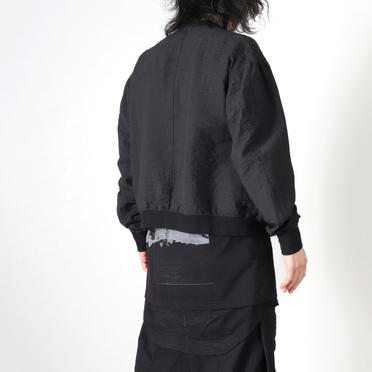 CROPPED TAPE BLOUSON　BLACK No.22