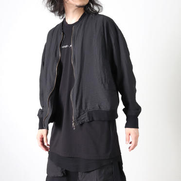 CROPPED TAPE BLOUSON　BLACK No.24