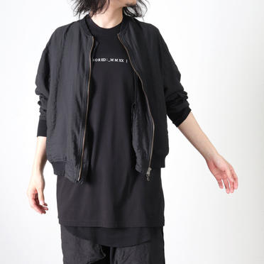 CROPPED TAPE BLOUSON　BLACK No.25