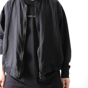 CROPPED TAPE BLOUSON　BLACK No.26