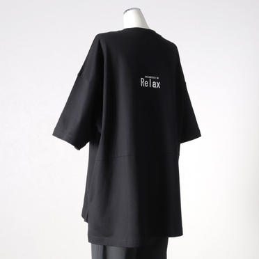 MIDIUMISOLID LOGO PRINT T-SHIRTS　BLACK(Relax) No.5