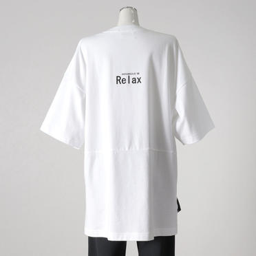 MIDIUMISOLID LOGO PRINT T-SHIRTS　WHITE(Relax) No.6