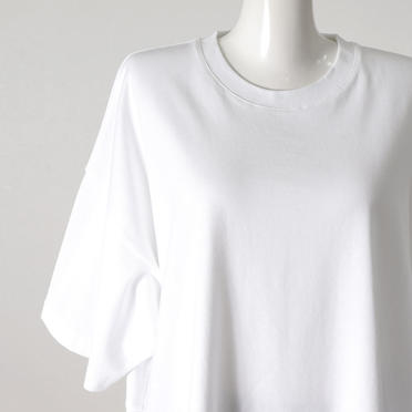 MIDIUMISOLID LOGO PRINT T-SHIRTS　WHITE(Trust) No.7