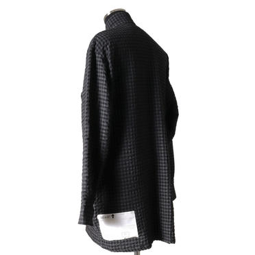 Check Over Sized Shirts　BK×GY No.4