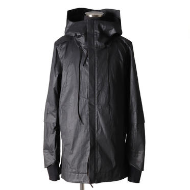 Coated Stretch Big Hoodie Blouson　BLACK　arco LIMITED EDITION No.1