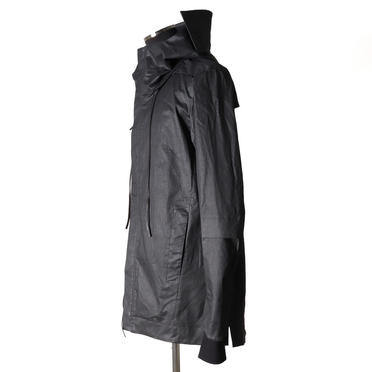 Coated Stretch Big Hoodie Blouson　BLACK　arco LIMITED EDITION No.3