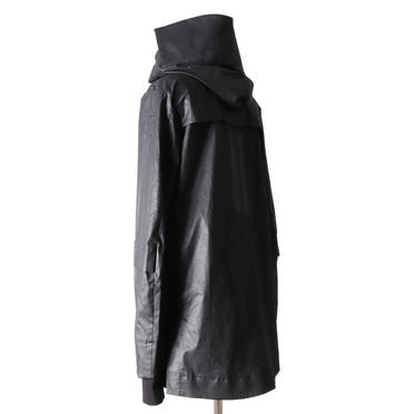 Coated Stretch Big Hoodie Blouson　BLACK　arco LIMITED EDITION No.5