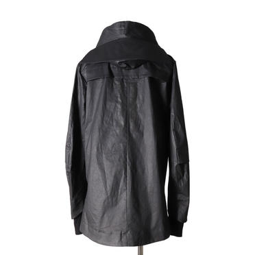 Coated Stretch Big Hoodie Blouson　BLACK　arco LIMITED EDITION No.7