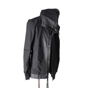 Coated Stretch Big Hoodie Blouson　BLACK　arco LIMITED EDITION No.20