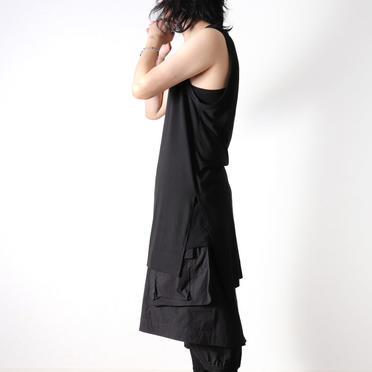 Long Tank Top　BLACK No.15