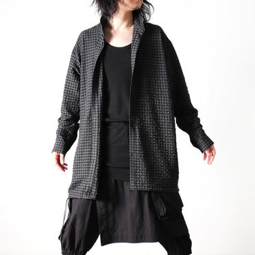 Check Over Sized Shirts　BK×GY No.24