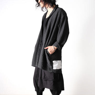 Check Over Sized Shirts　BK×GY No.27