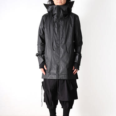 Coated Stretch Big Hoodie Blouson　BLACK　arco LIMITED EDITION No.23
