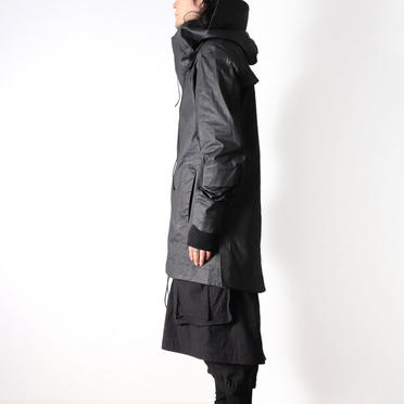 Coated Stretch Big Hoodie Blouson　BLACK　arco LIMITED EDITION No.24