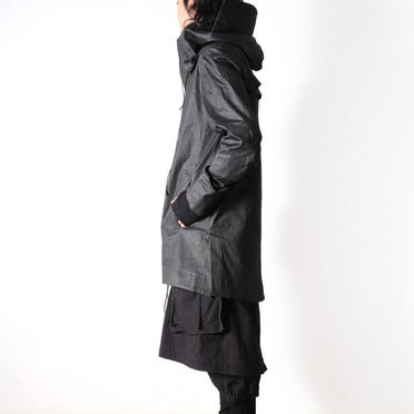 Coated Stretch Big Hoodie Blouson　BLACK　arco LIMITED EDITION No.25