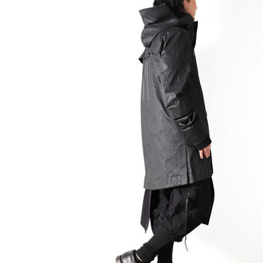 Coated Stretch Big Hoodie Blouson　BLACK　arco LIMITED EDITION No.27