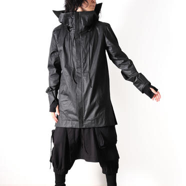 Coated Stretch Big Hoodie Blouson　BLACK　arco LIMITED EDITION No.28
