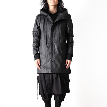 Coated Stretch Big Hoodie Blouson　BLACK　arco LIMITED EDITION No.29