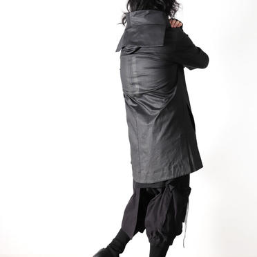 Coated Stretch Big Hoodie Blouson　BLACK　arco LIMITED EDITION No.36