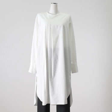 asymmetry tuck shirt tunic　OFF WHITE No.1
