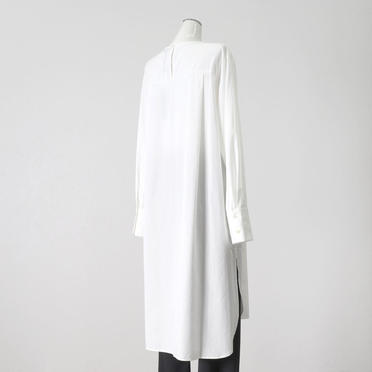 asymmetry tuck shirt tunic　OFF WHITE No.6