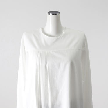asymmetry tuck shirt tunic　OFF WHITE No.7