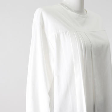 asymmetry tuck shirt tunic　OFF WHITE No.8