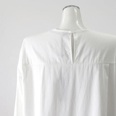 asymmetry tuck shirt tunic　OFF WHITE No.10