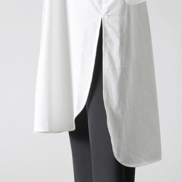 asymmetry tuck shirt tunic　OFF WHITE No.12
