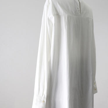 asymmetry tuck shirt tunic　OFF WHITE No.13