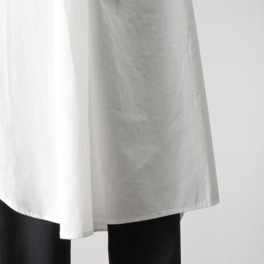 asymmetry tuck shirt tunic　OFF WHITE No.14