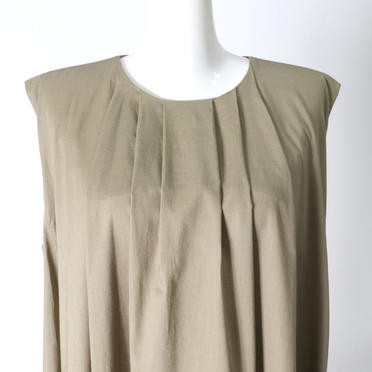 tuck neck flare OP　KHAKI No.7