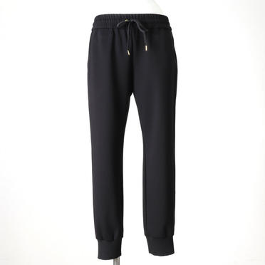 hem rib easy pants　BLACK No.1