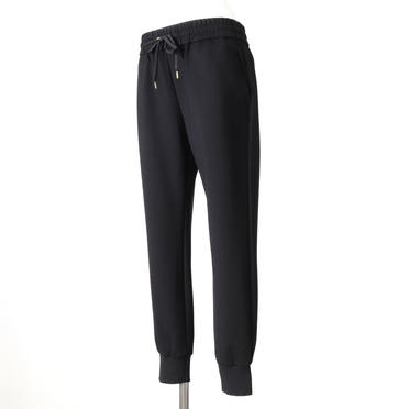 hem rib easy pants　BLACK No.2