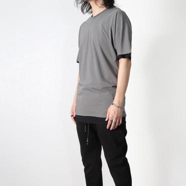 DOUBLE DOLMAN H/S　SMORK GRAY No.14