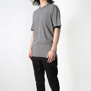 DOUBLE DOLMAN H/S　SMORK GRAY No.15