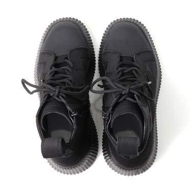PADDED LACE-UP BOOTS　BLACK No.8