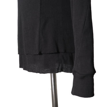 Double Layered Long Top　BLACK No.11