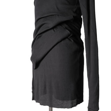 Double Layered Long Top　BLACK No.12