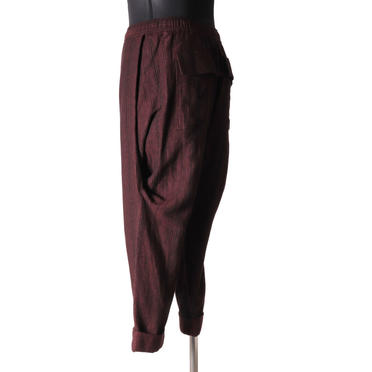 STRIPE JACQUARD PANTS　BURGUNDY No.4